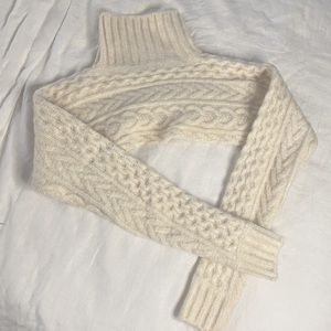 ZARA Cable Knit Sleeve Scarf